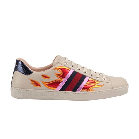 flame gucci shoes|Gucci ace flames goat.